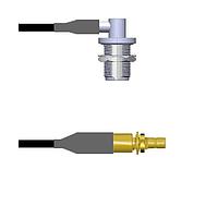 Amphenol Custom Cable Q-1S03Q0008006i RF Cable Assemblies N-RJB/SMB-SJB RG58 6I