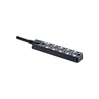 Amphenol LTW DB8-3A4CAB-SPS7B03 Distribution Boxes Circular Metric Connector, M8 Distribution Box, 4 Ports, 6A, 03 pins, Female Connector, Female Contact, Length 3000mm, IP67 Unmated