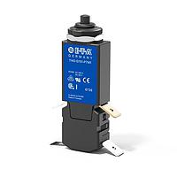 E-T-A Circuit Breakers 1140-G151-P7M1-018803-1A Circuit Breakers Miniaturised double pole thermal circuit breaker with push-to-reset tease-free, trip-free, snap action mechanism (R-type TO CBE to EN 60934). Threadneck panel mounting. Suitable for line and neutral switching - the thermal actuator op
