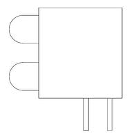 Kingbright WP934EB/2SRD LED Circuit Board Indicators Bi Red 640nm Diffused 300mcd