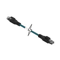 Molex 1201080320 Cat 5e ENET MMJ RJ45/RJ45 50M SHLD TPE TEAL