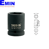 Yato YT-1077 Hexagonal impact socket 3/4"  (27mm)