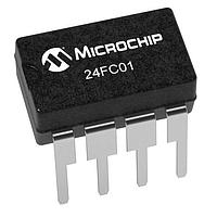 Microchip Technology 24FC01-I/P EEPROM 1Kb I2C , 1MHz 1.7-5.5V, 8-PDIP