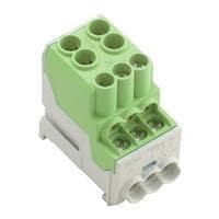 Weidmuller 1561930000 DIN Rail Terminal Blocks WPD 100 2X25/6X10 GN