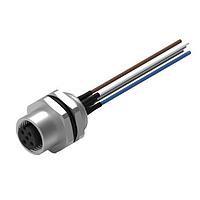 Wurth Elektronik 643362100605 Receptacles WRCIRC M12 Screw Coding A Panel + Wires Panel + Wires Metal with Rear Panel Nut PG9 Female connector, polarity 5