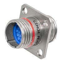 Cinch MD801-009-07M13-37PD Receptacles Miniature D38999 Circular Connector, JN Receptacle, Banding Platform, Dual Start Thread, 13-37 Config, Pin Contact, Pol D, E-Ni