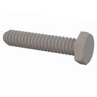 Essentra Components 010440H056 Machine Screw Hex Unslotted Bolt, #4-40 Thread, 9/16 Lg