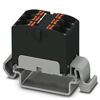 PHOENIX CONTACT 3273672 Push-In Distribution Block PTFIX 6X4-NS35A BK