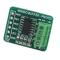 Mikroe MIKROE-324 Prototyping Boards MIKROBUFFER MCP6284 PROTO ADAPTER BOARD