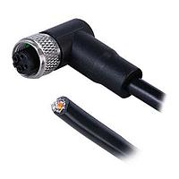 Same Sky (formerly CUI Devices) CDM1274-04D-01FRA-2M -67 Sensor Cables / Actuator Cables Angled,Shielded,D-Code 4PIN ,Screw Copper alloy,PUR 2.0M