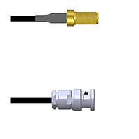 Amphenol Custom Cable Q-7100J0003010i RF Cable Assemblies SMA-SJ/BNC-SP G174 10I