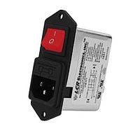 Astrodyne TDI 084.00101.00-RSI Inlets 1A 120/250VAC Red Illum Switch