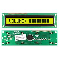 Newhaven Display NHD-0116DZ-FL-YBW Character LCD Module STN- Y/G Transfl 122.0 x 33.0
