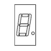 Lite-On LTS-5001AJD Segment Display 1-DIG Red CCRHD