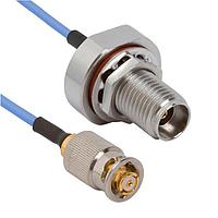 Amphenol SV Microwave FB292-047-FB292-180 RF Cable Assemblies 2.92mm BKHD F  2.92mm BKHD F 18"Cable