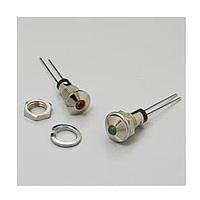 BIVAR MPC3BC5VW6-ER Indicators Panel Mount LED Assembly, 3 mm HE Red/Green LED w\ White Diffused Lens, 6 In. Wire, No Connector