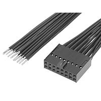 Molex 219659-1163 Rectangular Cable Assemblies Female-Pigtail (OTS) Cbl Assy Dual Row 300mm Tin Plating 16 Ckt Blk