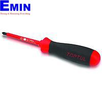 Tô vít 4 cạnh (cách điện 1000V) TOPTUL FBEB0110 (PH1x200mm)