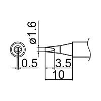 HAKKO T12-D16 Soldering Tip