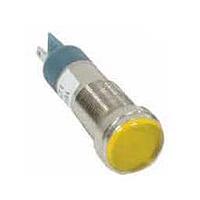 Dialight 656-1306-304F Indicators 1/2 Flat Yellow 28VDC w/Terminals