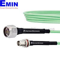 Fairview  FMCA1262 Low Loss N Male to TNC Female Bulkhead Cable LL142 Coax and RoHS with LF Solder