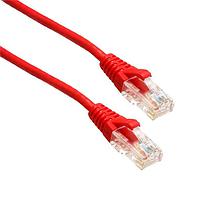 Amphenol Cables on Demand MP-64RJ4528GR-007 Cat 6 UTP SLIM CAT6 28AWG RED 7FT