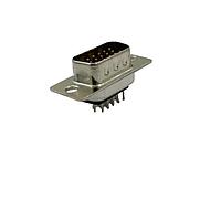 Adam Tech HDT44-PT High Density D-Sub Connectors CONN D-SUB HD PLUG 44P VERT SLDR