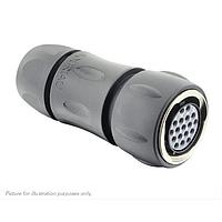 Eaton Souriau-Sunbank UTGX6JC14E18SZ Plugs Plug, with cable gland backshell, with 18 female solder contacts, IP68/69K in unmated conditions, keying Z