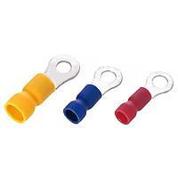 KS Terminals DRVE10-2.5 Butted Seam Vinyl, Easy Entry DIN 46237 Ring, 16-14 AWG, 3/8"