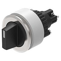 EAO K14-506.22200 Selector Switch Selector switch 2-pos. flat main short lever SA 1NC+1NO ST D29 gold/silver