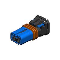 JAE Electronics MX80A02SZ1C Housings 2 Position, 2.54mm Pitch Waterproof In-Line SCKT Connector Alt Key C