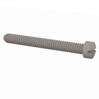 Essentra Components 010440F100 Machine Screw Fillister Slottted Screw, #4-40 Thread, 1 Lg