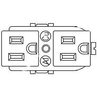 Qualtek Electronics 740W-D/02 Outlets DUPLEX RECEPT NEMA 5-15R 15A 125V