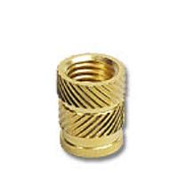 RAF Electronic Hardware M20X100C Threaded Insert (Made In USA) Straight Heat-Set Threaded Insert, M2X0.4 mm Thread, 0.1" Installed Length, Brass