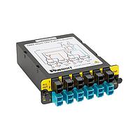 Panduit FCT-7ZB Fiber Optic Cable Assemblies QuickNet Fiber Tap Cassette; front live