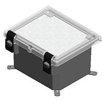 Serpac I352HL,TGBG Hinged Latch POLY N4 HNGD LID GY 11.75"x9.88"x7.45"