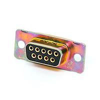 Raychem - TE Connectivity M24308/23-1F Connectors RECEPT 9POS VERT