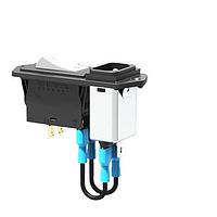 E-T-A Circuit Breakers 3120-N526-P7T1-W14DR4-X3120-B040001M-20A Circuit Breakers The 3120-N thermal circuit breaker/switch combination unites overcurrent protection and the function of an ON/OFF switch within a single component. The trip element is a thermal bimetal. Type 3120-N is ideally suited for overload prot