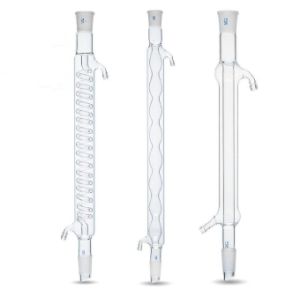 Laboratory glass condenser for distillation and reflux applications
