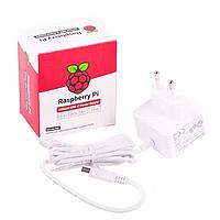 Raspberry Pi SC0753 Fixed Plugs KSA-15E-051300-HE, Official Power Supply, 5.1V, 3A, USB-C Power Supply, EU, White UCON01133