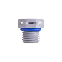 Amphenol LTW VENT-PS1NGY-N8002 Hardware Pressure Relief Vent, M12 Plastic, Without Nut, M12x1.5, Screw Thread, > 3000ml/min at 7 kPa, ePTFE (Hydrophobic), Gray, IP69K