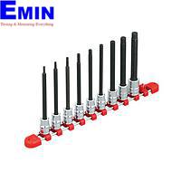 KTC TBT3L09BH sq. Long Hex. Bit Socket Set (3/8",9 pcs)