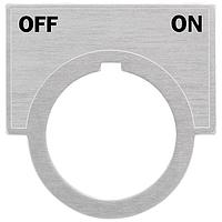 SIEMENS 52NL26 Legend Plate, Off-On ACCESSORY, LEGEND  OFF-ON