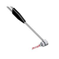Banner Engineering BAT16.6ST5MTA Glass Fiber Sensors Glass Fiber; Bifurcated 0.06 in Bundle; M6 Threaded Right-Angle Tip; Stainless Sheathing 79 in; Terminated For Plastic Fiber Sensors