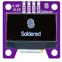 Soldered 333099 Breakout Boards Display OLED I2C White 0.96" SSD1306