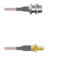 Amphenol Custom Cable Q-2103O000R024i RF Cable Assemblies N-SJB/SMB-SJB G316D 24I