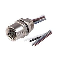 Same Sky (formerly CUI Devices) CDM807-04A-FW-R805-050-67 Straight 4 Pins Panel Mount Wire Rear M8 x 0.5 ACoding Screw Copper Alloy IP67