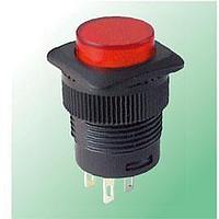 Shin Chin R13-508A-05-BR Pushbutton Switches SPST OFF-(ON) RED