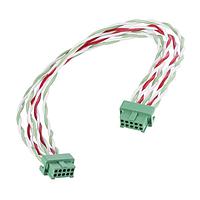 Harwin G125-FD11005L0-0600F Rectangular Cable Assemblies Gecko Twisted Pair Cable Assembly, Female-to-Female, compatible with latches, 26 AWG cable, 600mm long, 5+5 contacts
