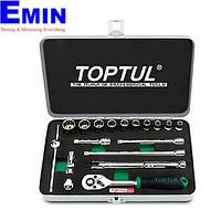 TOPTUL GCAD1811 18PCS 1/4 inch DR. 12PT Socket Set